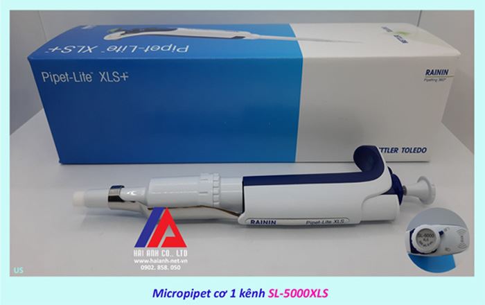 Micropipet cơ 1 kênh Mettler Toledo RAININ SL-5000XLS Micropipet cơ 1 kênh Mettler Toledo RAININ SL-5000XLS